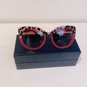 Dolce&Gabbana Leopard fuchsia gradient sunglasses